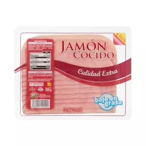 Jamón cocido extra Hacendado lonchas Mercadona