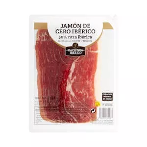 Jamón de cebo ibérico 50% raza ibérica La Hacienda del Ibérico Mercadona