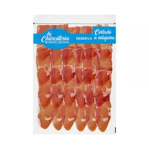 Jamón serrano cortado a máquina Mercadona