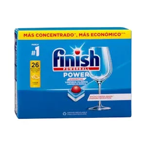 Lavavajillas Power Essential limón Finish en pastillas Mercadona