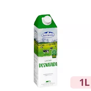 Leche desnatada Asturiana Mercadona