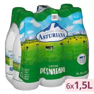 Leche desnatada Asturiana Mercadona