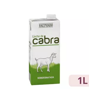 Leche semidesnatada de cabra Hacendado Mercadona