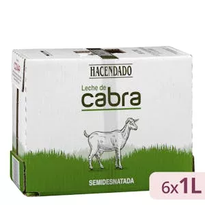 Leche semidesnatada de cabra Hacendado Mercadona