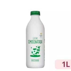 Leche semidesnatada fresca Hacendado Mercadona