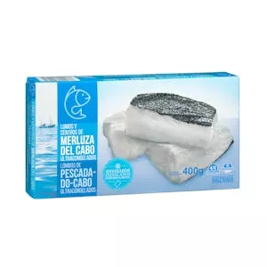 Lomos y centros de merluza del Cabo Hacendado ultracongelados Mercadona
