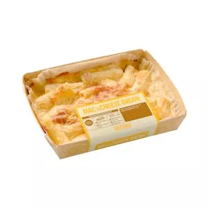 Macarrones con queso y bacon Hacendado gratinados Mercadona