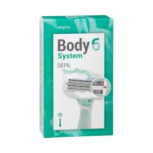 Maquinilla depilación recargable Deliplus Body System 6 hojas Mercadona