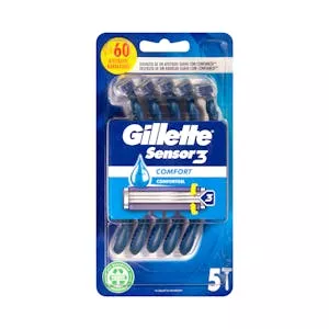 Maquinillas de afeitar desechables Gillette Sensor Comfort 3 hojas Mercadona