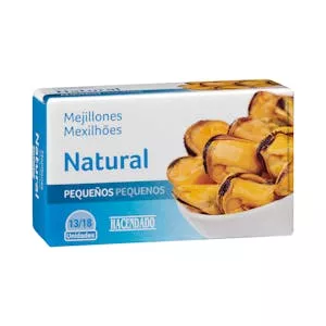 Mejillones al natural Hacendado pequeños Mercadona