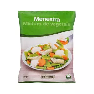 Menestra de verduras Hacendado ultracongelada Mercadona