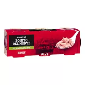 Migas de bonito del norte en aceite de oliva Hacendado Mercadona