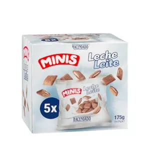 Mini cereales rellenos de leche Hacendado Mercadona