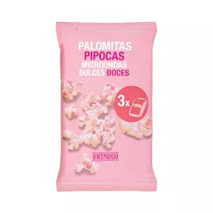 Palomitas de maíz dulces Hacendado para microondas Mercadona
