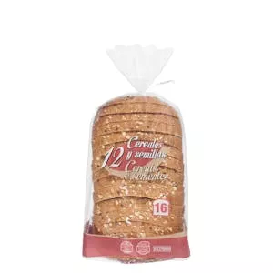 Pan de molde 12 cereales y semillas Hacendado Mercadona
