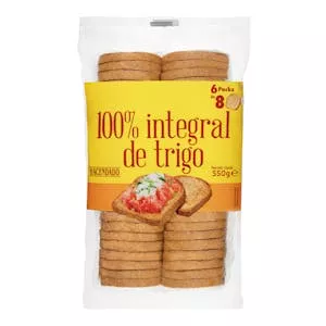 Pan tostado 100% integral Mercadona