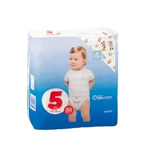 Pañales bebé talla 5 de 13-18 kg Deliplus Mercadona