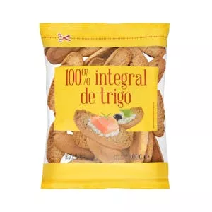 Panecillo tostado 100% integral de trigo Hacendado Mercadona