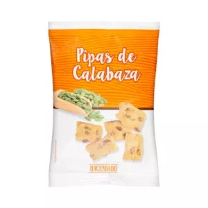 Panes especiales pipas calabaza Hacendado Mercadona