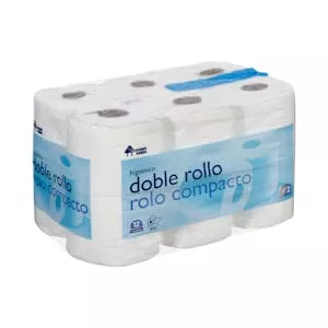 Papel higiénico Doble Rollo Bosque Verde Mercadona