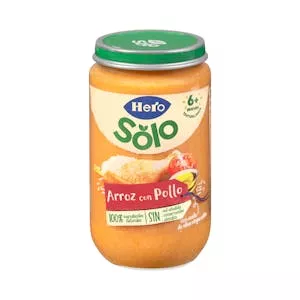 Papilla arroz con pollo Hero Solo +6 meses Mercadona