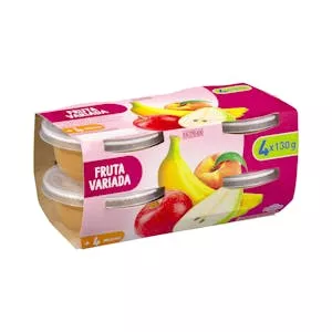 Papilla fruta variada Hacendado +4 meses Mercadona