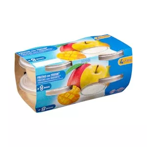 Papilla tres frutas con yogur Hacendado +8 meses Mercadona