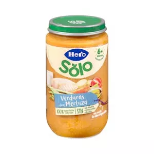 Papilla verduritas con merluza Hero Solo +6 meses Mercadona