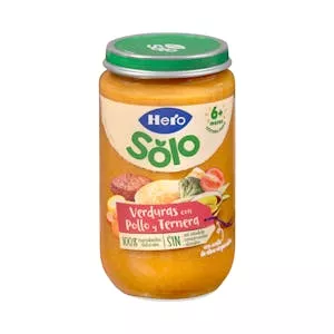 Papilla verduritas con pollo y ternera Hero Solo +6 meses Mercadona