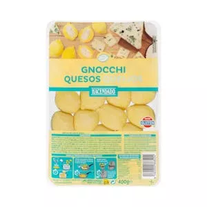 Pasta fresca gnocchi quesos Hacendado Mercadona