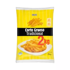 Patatas prefritas corte grueso Hacendado ultracongeladas Mercadona