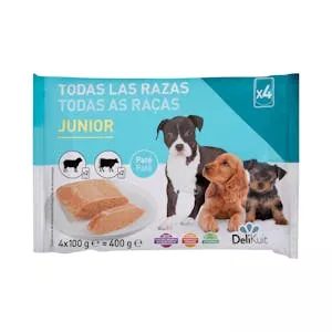 Paté perro junior Delikuit con ternera y cordero Mercadona