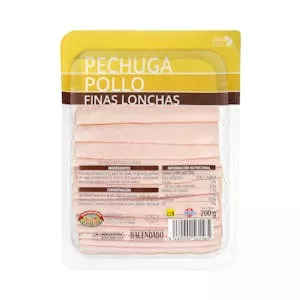 Pechuga de pollo Hacendado finas lonchas Mercadona