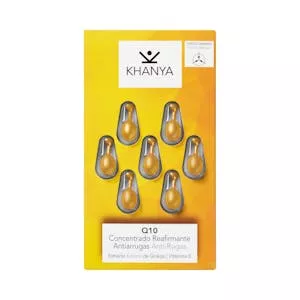 Perlas faciales Q10 Khanya concentrado reafirmante antiarrugas Mercadona