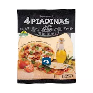 Piadinas pan estilo italiano Hacendado Mercadona