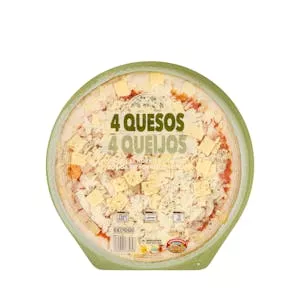 Pizza 4 quesos Hacendado Mercadona