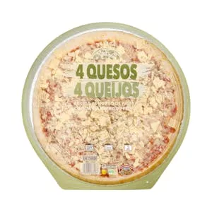 Pizza 4 quesos familiar Hacendado Mercadona