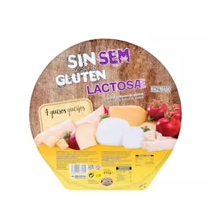 Pizza 4 quesos sin gluten y sin lactosa Hacendado ultracongelada Mercadona
