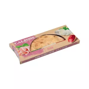 Pizza Calzone con jamón cocido y queso Hacendado Mercadona