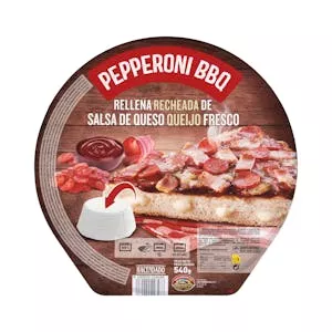 Pizza Pepperoni barbacoa Hacendado ultracongelada Mercadona