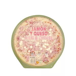 Pizza jamón y queso Hacendado Mercadona