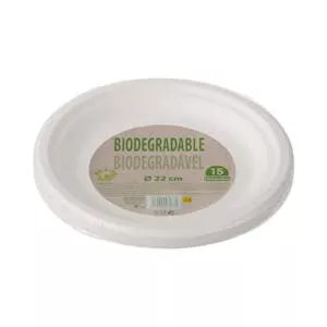 Plato llano biodegradable Bosque Verde Mercadona