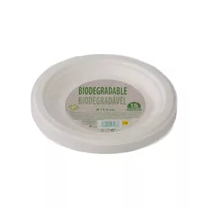 Plato postre biodegradable Bosque Verde Mercadona