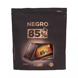 Porciones de Chocolate negro 85% cacao extrafino Hacendado Mercadona