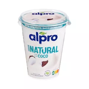 Postre de soja sabor Natural con coco Alpro Mercadona
