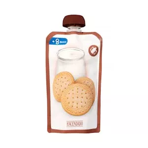 Postre lácteo infantil de galleta Hacendado +8 meses Mercadona