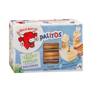 Queso fundido con palitos La vaca que ríe Mercadona