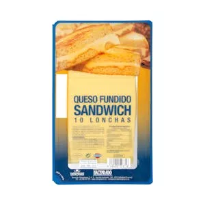 Queso lonchas fundido sándwich mezcla Hacendado Mercadona