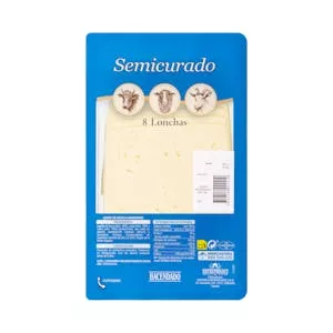 Queso lonchas semicurado mezcla Entrepinares Mercadona