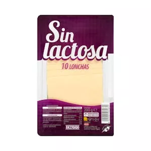 Queso lonchas sin lactosa de vaca Hacendado Mercadona